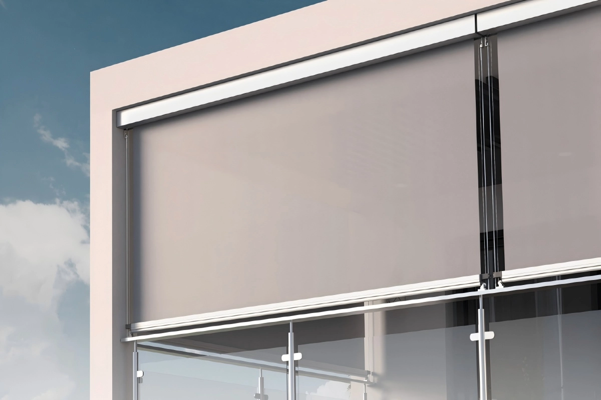 indoor guided roller blinds